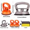 Dent Puller Suction Cup Kit - Paintless Car Body Repair Tool For Dent Removal, Aluminum Alloy Heavy Duty Suction Cups With Thickened Rubber Base For