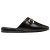 Gucci Closed Toe Slippers Women's Black 601597 D3V00 1000