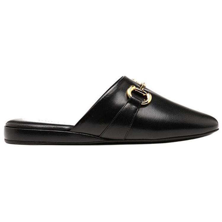 Gucci Closed Toe Slippers Women's Black 601597 D3V00 1000