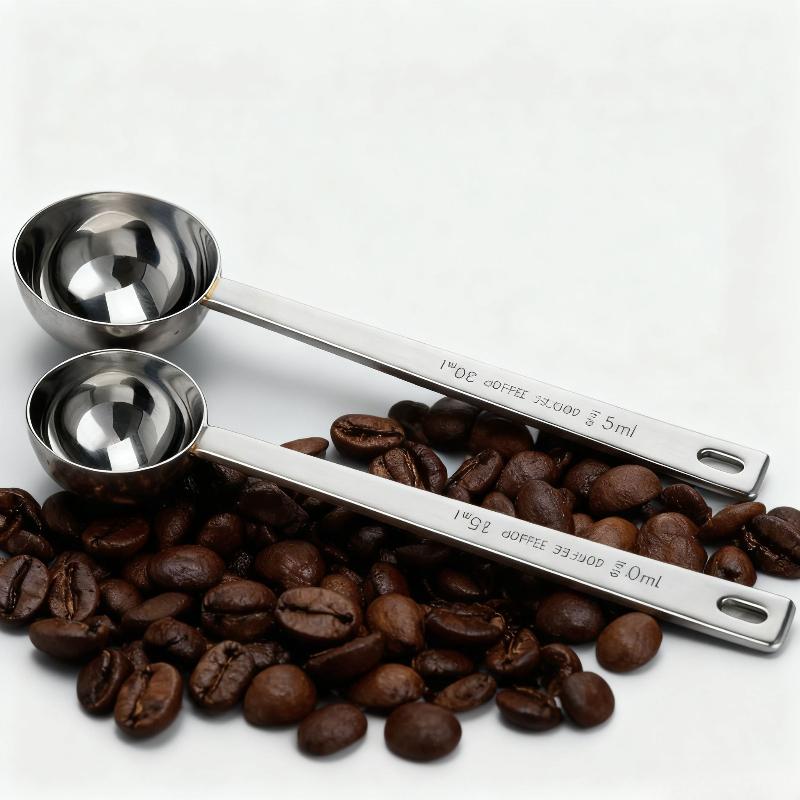 1pc Stainless Steel Measuring Spoon with Graduations for Coffee 15ml & 30ml Long Handle for Seasoning Baking and Home Use 15ml 1pc