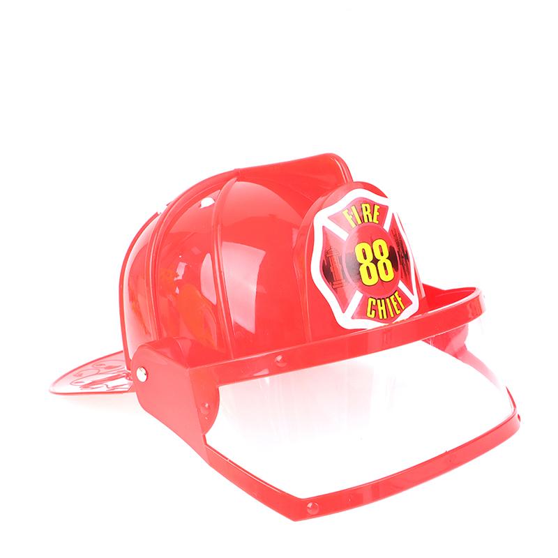 Kids Fireman Helmet Firefighter Hats Fancy Dress Accessories