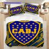 Boca Juniors Pattern Bedding Quilt Set Quilt Cover Pillowcase Home Decoration Birthday Gift (1 * duvet cover + 2 * pillowcase, without core)