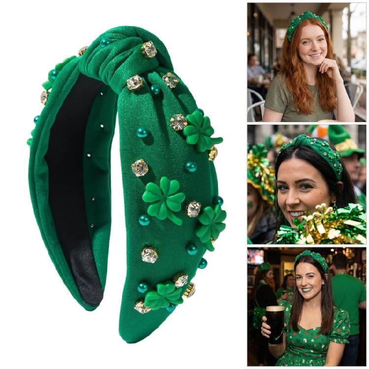 Green Hair Hoop for Women and Girls Stylish Accessory Multipurpose Headbands Wedding Prom Photo Props