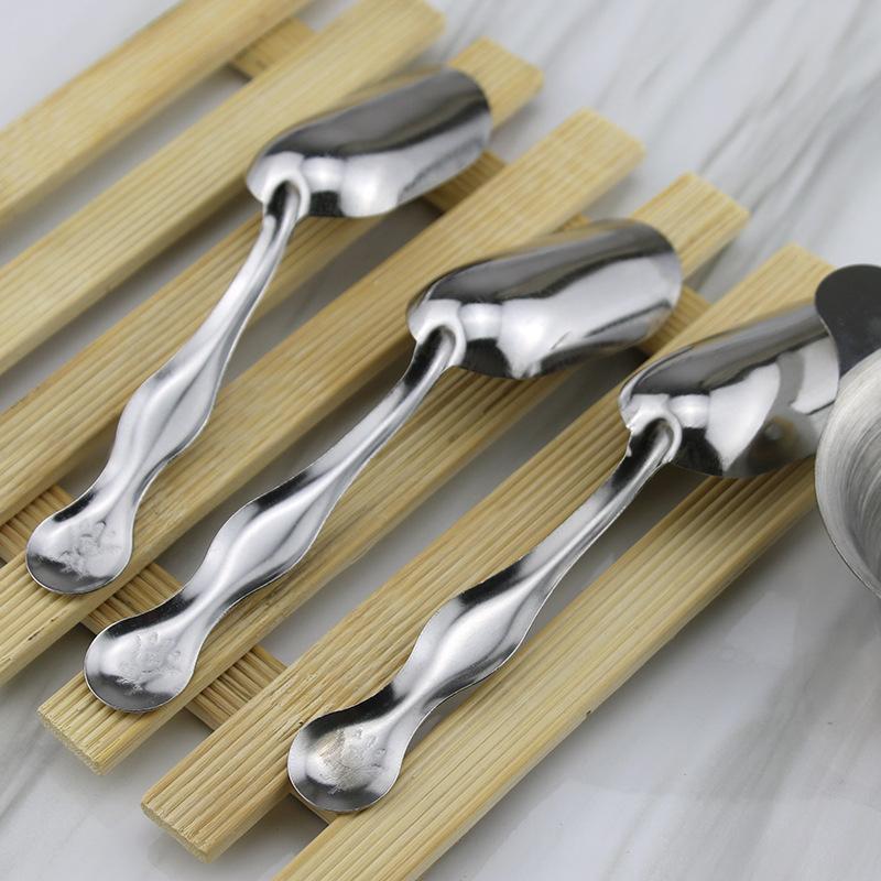 Colher Medidora de Aço Inoxidável Vintage Colher para Chá de Folhas Soltas Colher para Grãos de Café Cabo Longo Colher de Chá Para Cozinha Açúcar