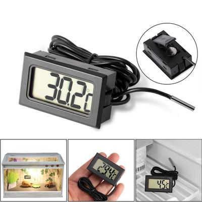 Waterproof Probe LCD Digital Refrigerator Car Room Fish Tank Thermometer Tester