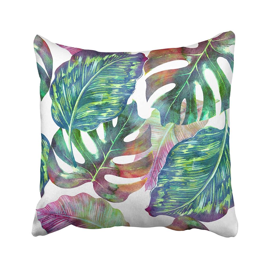 jungle leaf cushion