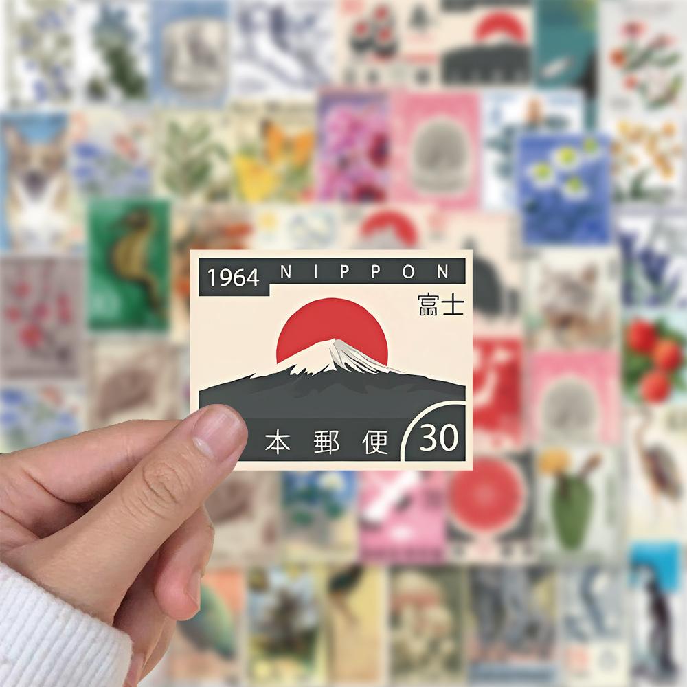 50 pièces Autocollants Art Estampe Rétro Esthétique Vintage Dessin Animé Pour Ordinateur Portable Bagages Skateboard Téléphone Autocollant Jouets pour Enfants