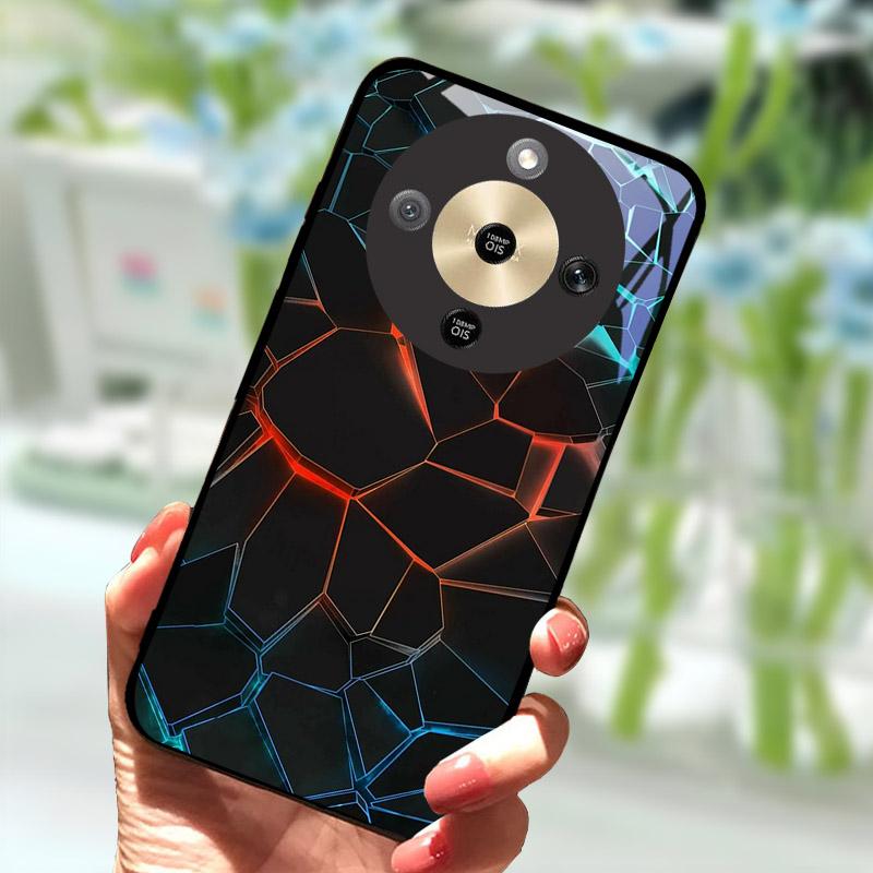 For Honor X9d HonorX9d Case MTN-NX1 Luxury Painted Cover Tempered Glass Phone Casing For Honor X 9 D Fundas Coque Camera Protect