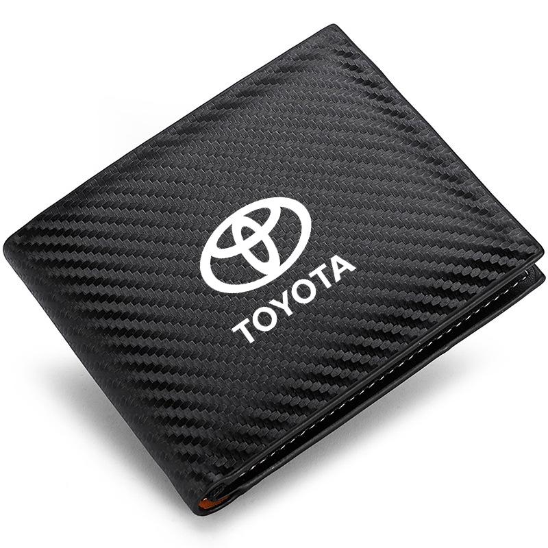

Car Logo Driver License Bag Driving Credit Card Documents Wallet For Toyota Corolla Avalon Supra Yaris Prado Prius Rav4 Camry чёрный