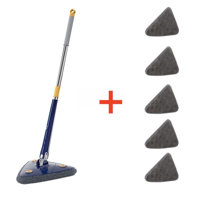 Telescopic Triangle Mop 360° Rotatable Spin Cleaning Mop Adjustable Squeeze Wet and Dry Ceiling Cleaning Home Window Floor Tools