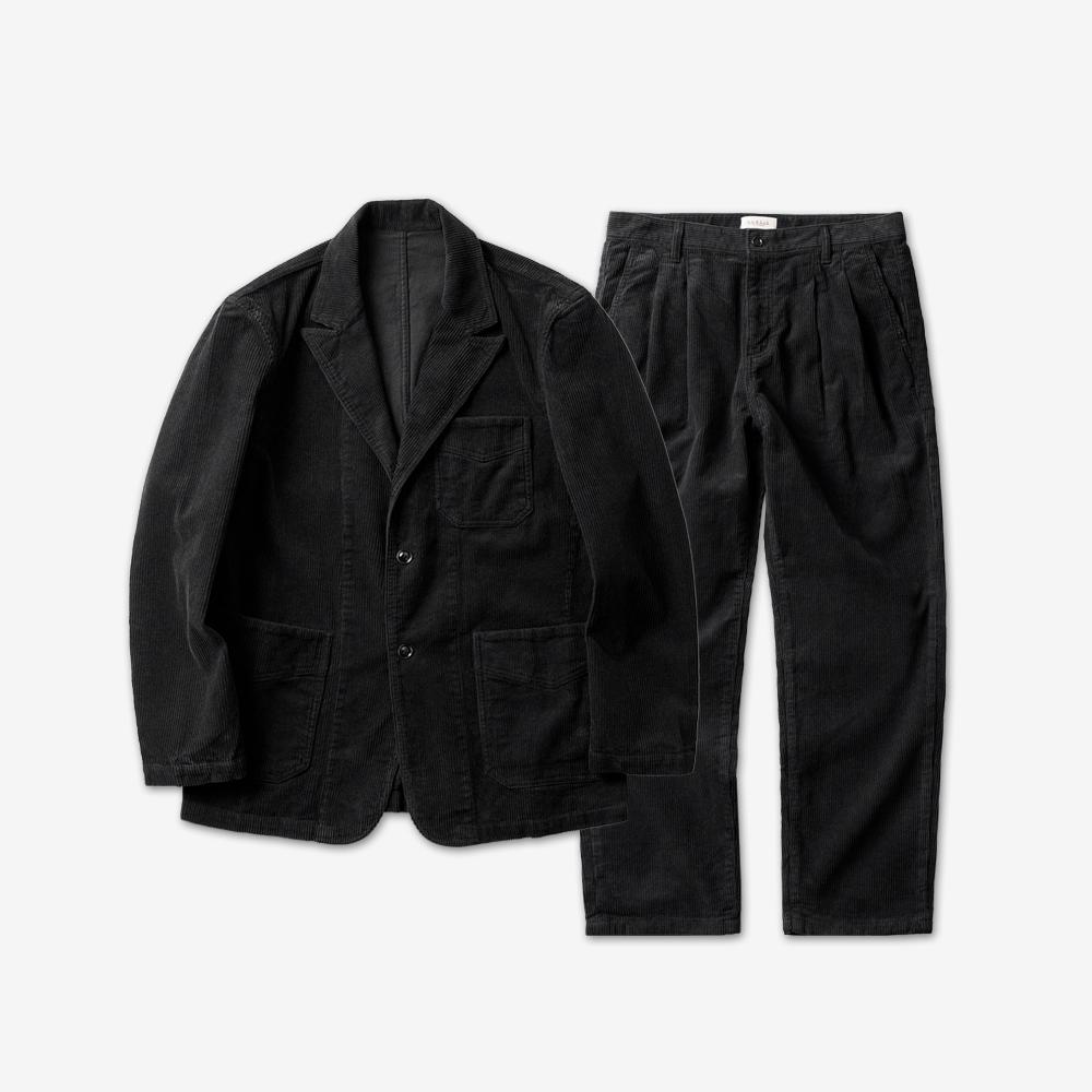 Solti Tura Corduroy Washed Jacket (Black)