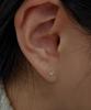 Helene Jewelry 14K V Cubic Earrings