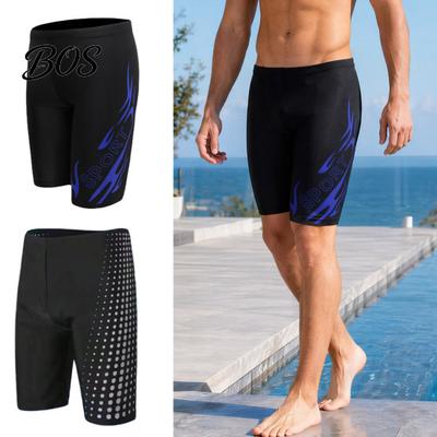Men Water-resistant Trunks Professional Swim Jammers, Athletic Competitive Racing Training Swimwear Swimming Shorts, Quick-Drying Swimsuit Stretchy