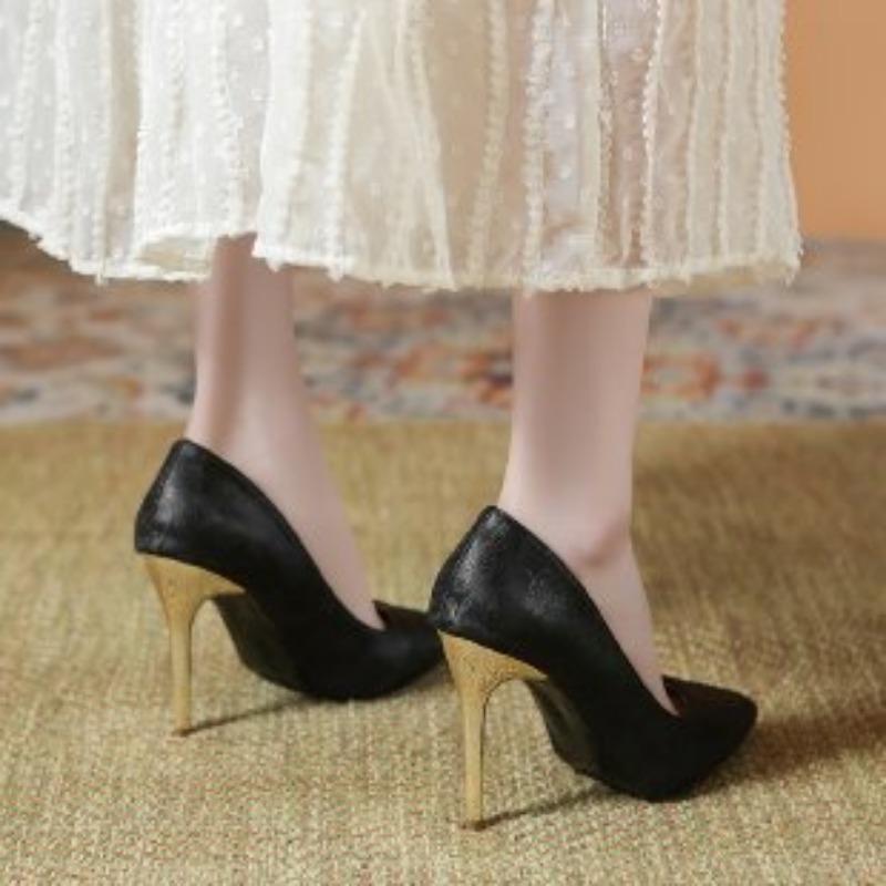 Large Size Women's Shoes Summer New High Heels Pointed Stiletto Fashion Simple Fashion Shoes Women