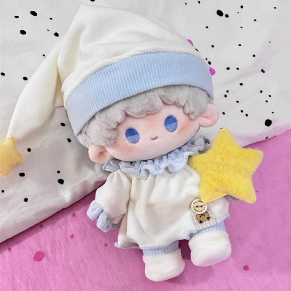 1 Set Outfit 20cm Cotton Doll Clothes Star Hat Plush Doll Clothes  Children's Gift