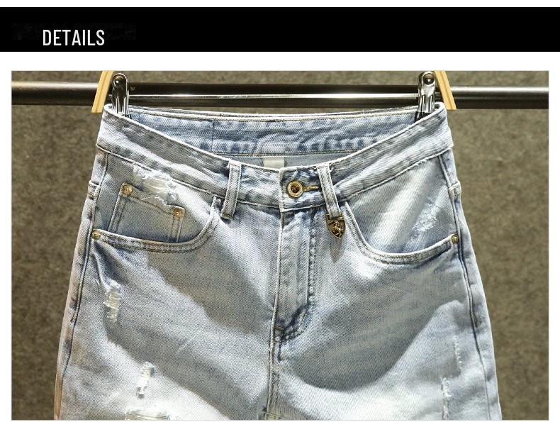 Men's Summer Slim Fit Denim Shorts with Ink-Splashed Print and Diamond Accent