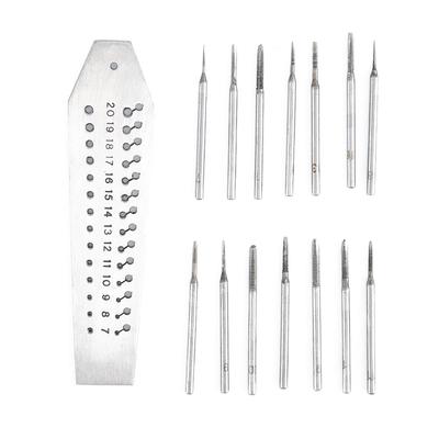 Steel 28 Holes Screw Tap Carving Tool Thread Cutting Tapping Kit Watch Repairing Tool