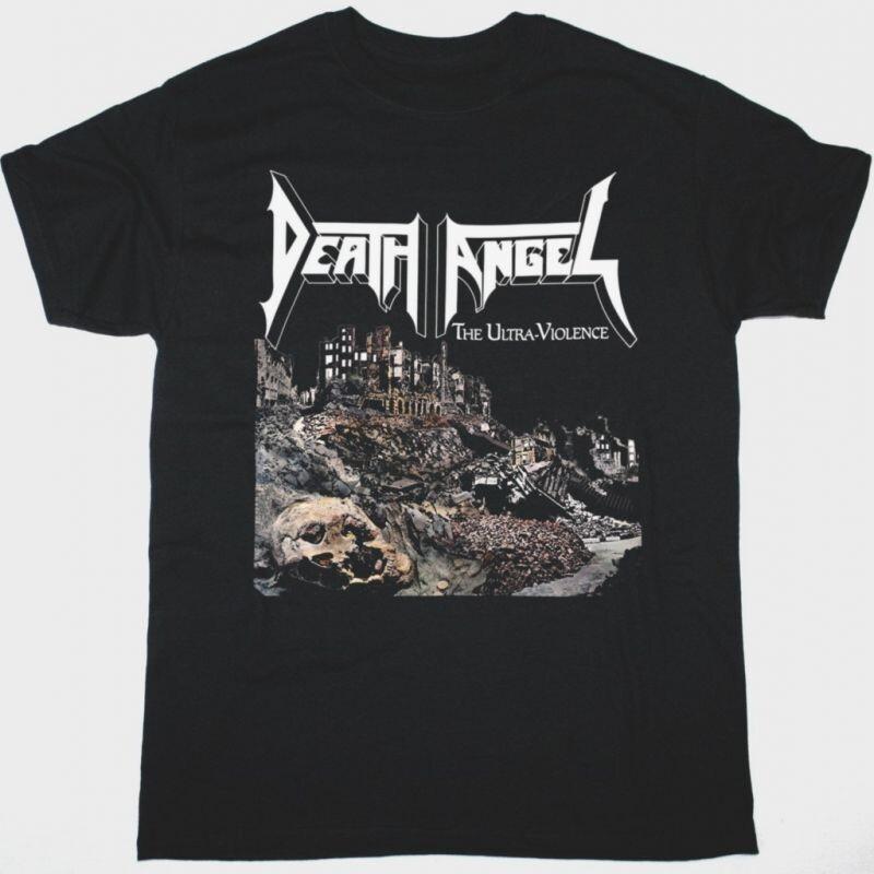 Vtg DEATH ANGEL THE ULTRA VIOLENCE Cotton Black Shirt For Men JU380 XXXL