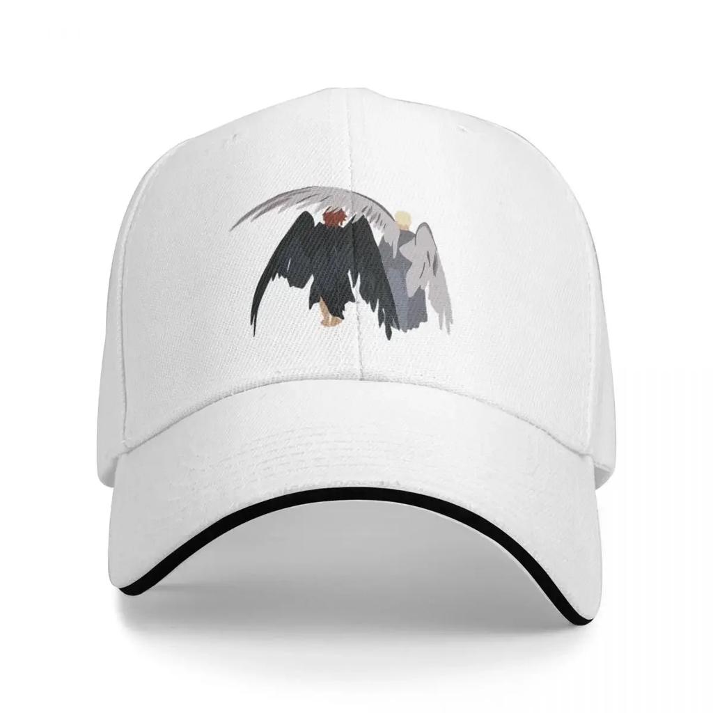 Good Omens Demon Angel Baseball Caps Retro Sandwich Caps Unisex Adjustable Headwear Outdoor