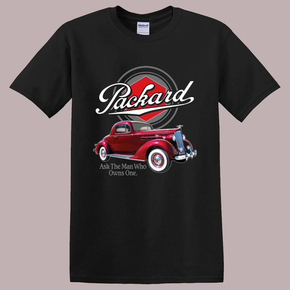 Packard Motor Company Men s Black T-Shirt Tee Top Unisex S