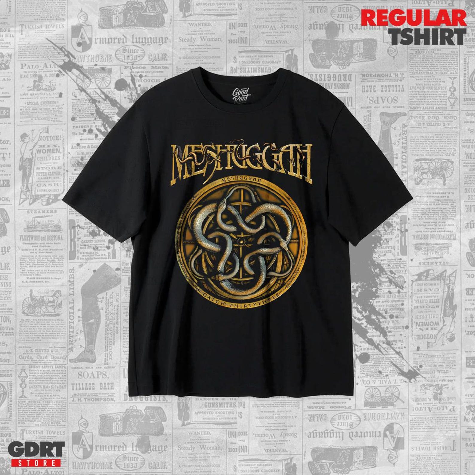 Meshuggah T shirt - Ophidian Albums - Unisex Heavy Shirt XL