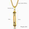 Men's Classic Cylindrical Openable Titanium Steel Perfume Bottle Pendant