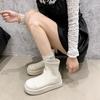 Woman Ankle Boots 2026 Autumn Fashion Platform Flats Shoes Female Round Toe Comfortable Non Slip Outdoor Short Boots Botas Mujer