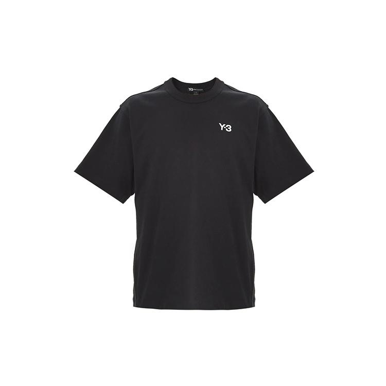 adidas Men s Y-3 Alphabet Logo Casual Short Sleeve Black T-Shirt FP8696 XS