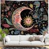 Retro Sun and Moon Totem Digital printing polyester wall hanging tapestry decorative Living room bedrooms Office background gift