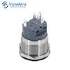 22mm Small Metal Button Latching Momentary Power Push Button Switch 3-6V/12V/24V/220V 5A for DIY Computer Car Panel Modification