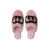 Wmns Faux-Fur Slipper 'Interlocking G - Pink Black' Women's 719847 AAAUL 8440
