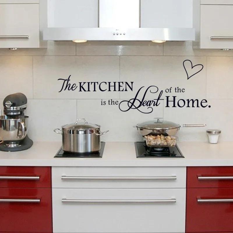 English Letters  Love Wall Sticker on The Wall Decals Art Words Kitchen Background Decoration Stickers Home Decor