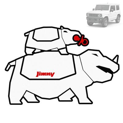 SUVVNE Jimny Sticker Decal JB64W JB74W Waterproof Heat Resistant Sticker Side Body Decoration Exterior 1 Sheet (All Models) Dress-up Dress-up (Design
