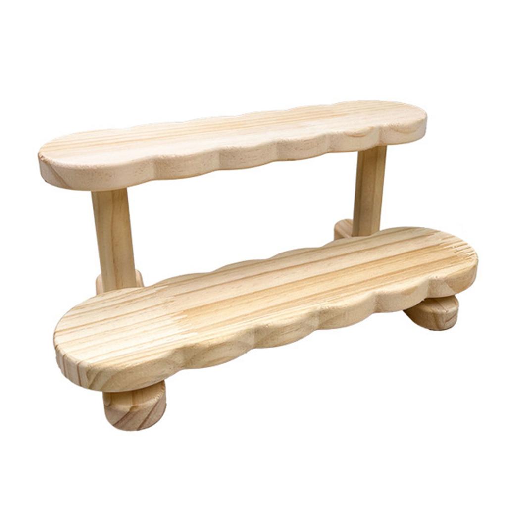 Premium Wood Figurine Display Shelf Stylish Wood Display Unit Presentation Organizers For Enhancing Home Aesthetics