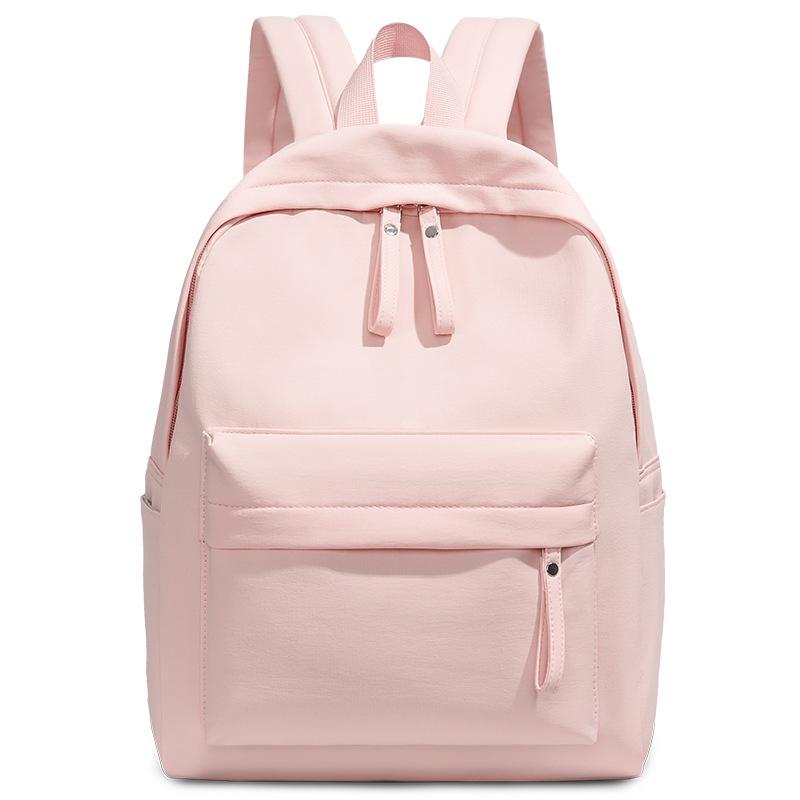 Schoolbag Hard Solid Color Large Capacity Casual Fashion Simple Backpack 1011 New School Bag Junior High School Student Travel Backpack