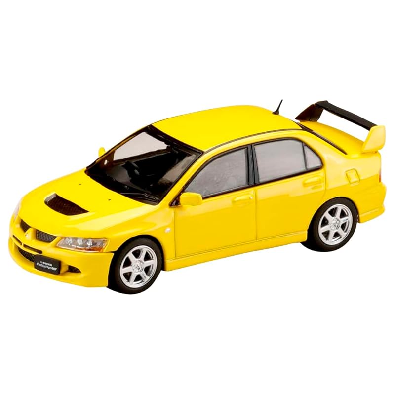 

1/64 mitsubishi lancer GSR EVOLUTION 8 With engine display model yellow solid