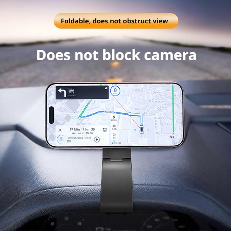 SEAMETAL Supporto Multifunzione Pieghevole Magnetico Forte per Telefono Cellulare da Auto Cruscotto Volante Parasole Navigatore GPS Supporto per Cellulare