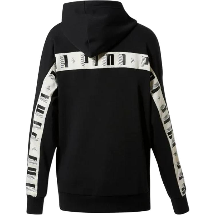 Puma Logo Pattern Hooded Long Sleeve Sweatshirt Women sweatshirt 578339-01