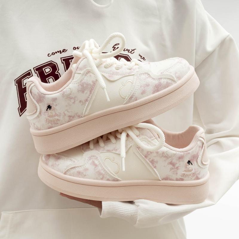 Student Sports Shoes Fashionable Casual Women's Shoes Thick-soled Versatile White Shoes