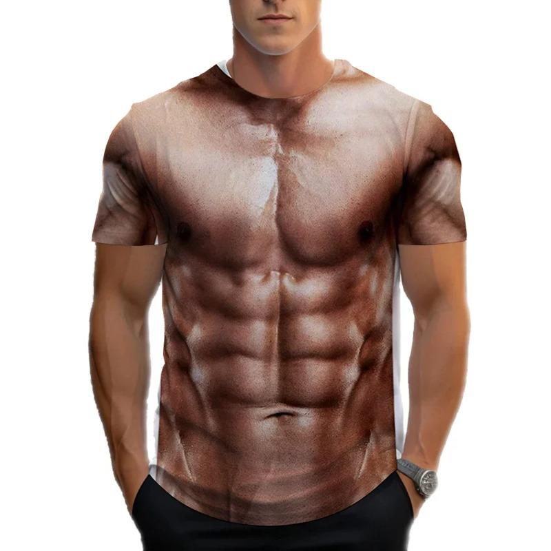 

Модная футболка с коротким рукавом для мальчиков, Мускулистая мода, Летний свободный топ, Футболка с коротким рукавом L