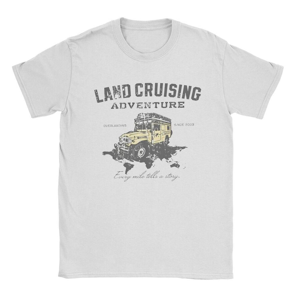 Land Car Cruiser J80 Route T-Shirt Homme Vintage Série 80 T-Shirt Coton Vintage Col Rond Manches Courtes T-Shirt Nouveauté Hauts