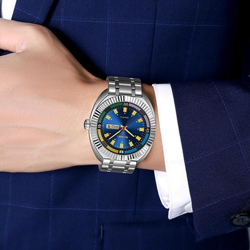 SKMEI Business Fashion Design 3Bar Waterproof Time Week Date Wristwatch Movement Quartz Watches