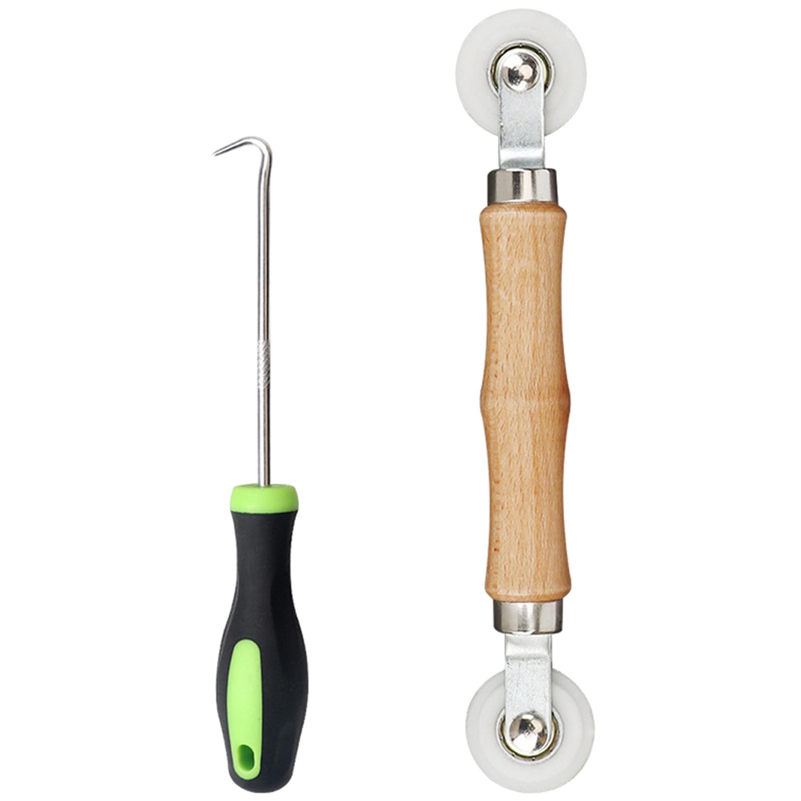 

Инструмент для ролика шлицевого экрана с крюком для снятия Инструмент для ремонта оконного экрана Инструмент для ремонта оконного экрана Двойной ролик для труб 2