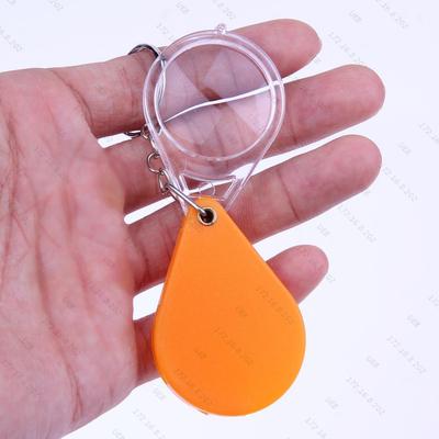 Draagbare 10/15X Opvouwbare Sleutelhanger Mini Vergrootglas Sleutelhanger Vergrootglas Duurzaam Glas Loep Zakgereedschap Vakantiecadeau