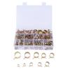 100pcs Spring Clips Clamps Assortment Kit for Air Hose Water Pipe Automotive Fuel Line