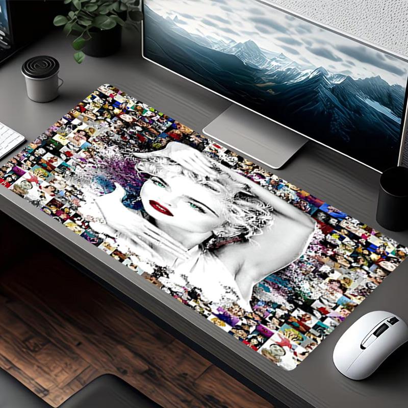 Marilyn Monroe Print Mouse Pad, for Keyboard Pad Laptop PC Mat for Office Home Use, Desk Decor, Perfect Birthday Gift for Gamers