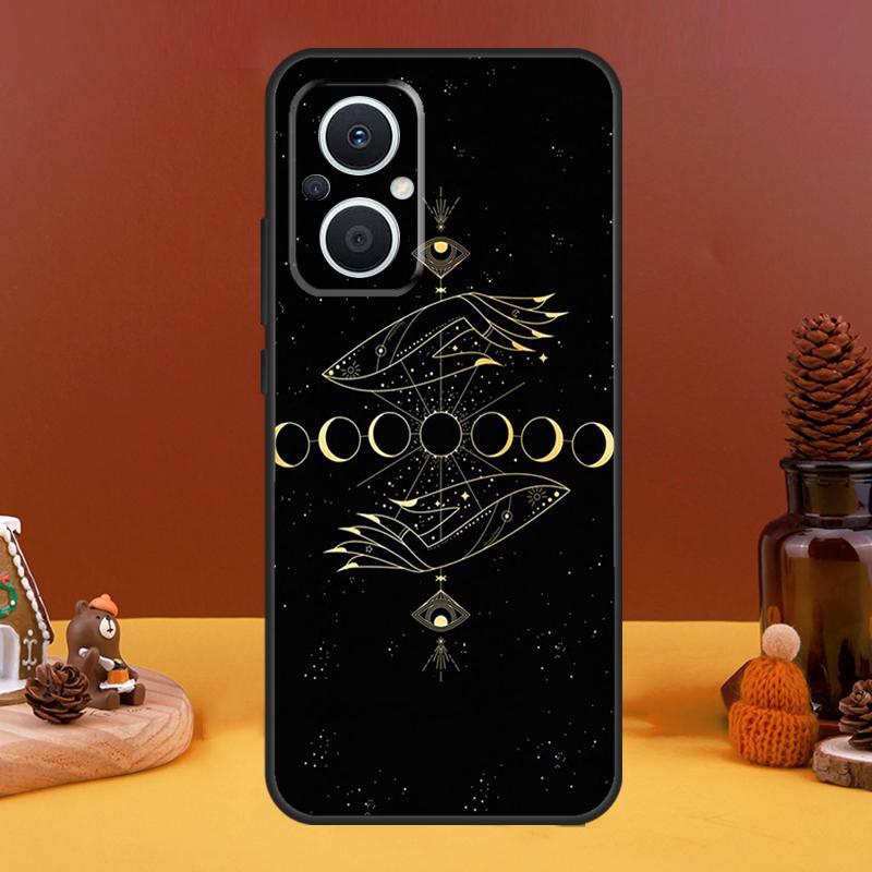 Sun Moon Flowers Case For OPPO Reno 8T 4Z 5Z 10 Pro 11 F 4 5 6 7 8 Lite OPPO Find X5 X6 Pro X2 X3 Lite Cover