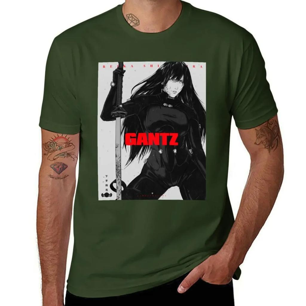 Sweat Unisexs Big and Tall T Shirts Reika Gantz TShirt Oversized Customs Graphic Harajuku Oversized Clothing Summer Funny Style