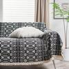 American Retro Non-Slip Stain-Resistant Jacquard Tassel Sofa Cover