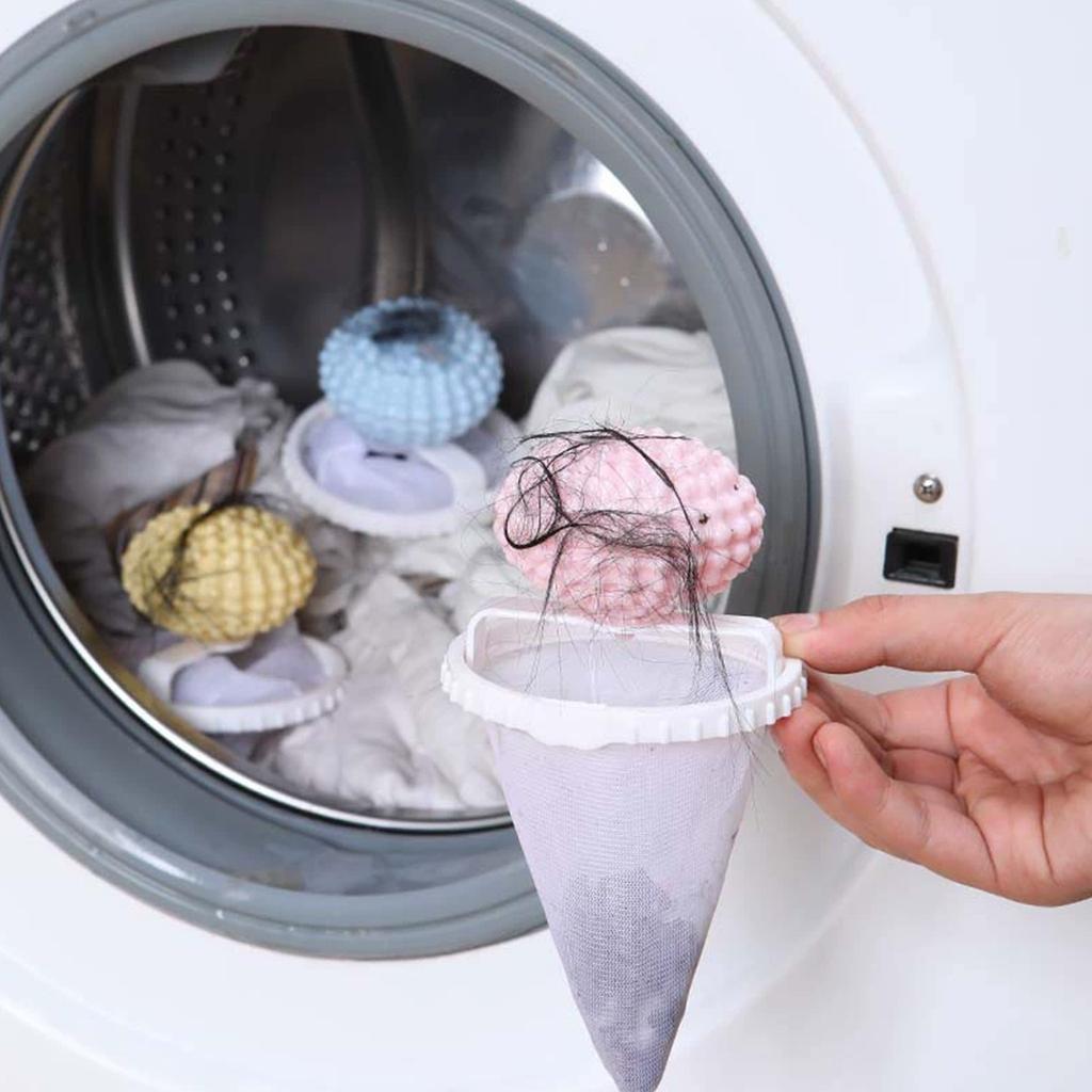 Washing Machine Lint Filter Net Hair Remover Anti-Tangle Laundry Catcher Reusable Laundry Net for Pet Hair Remover & Lint
